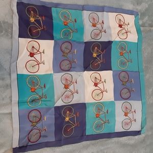 Talbots Unique Silk Bicycle Scarf